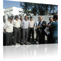 The United Cyprus Party’s press conference which was at the entrance of Turkish Embassy in Nicosia to pay attention and express solidarity to political prisoners’ hunger strike have been tried to prevent by the police.