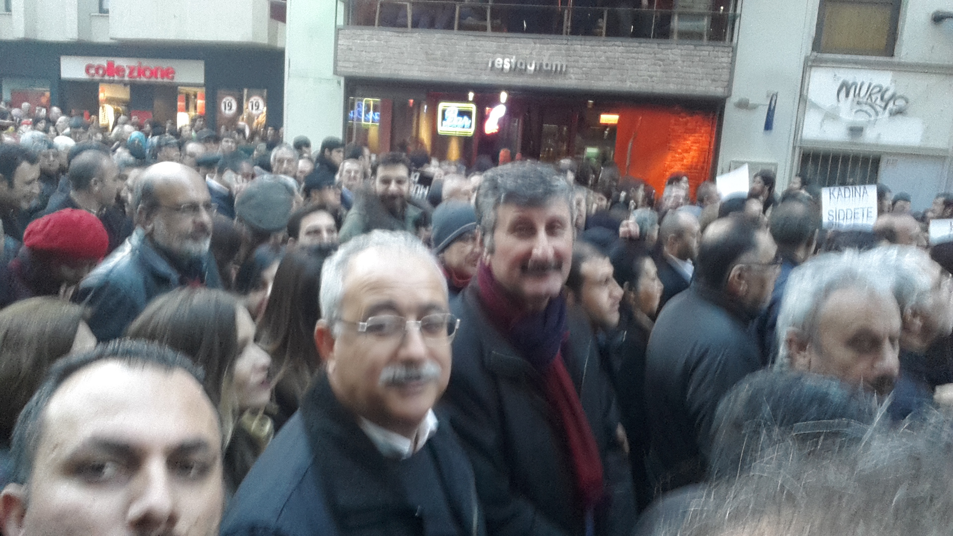 BKP, Taksim İstiklal Caddesi’nde düzenlenen eyleme katıldı.