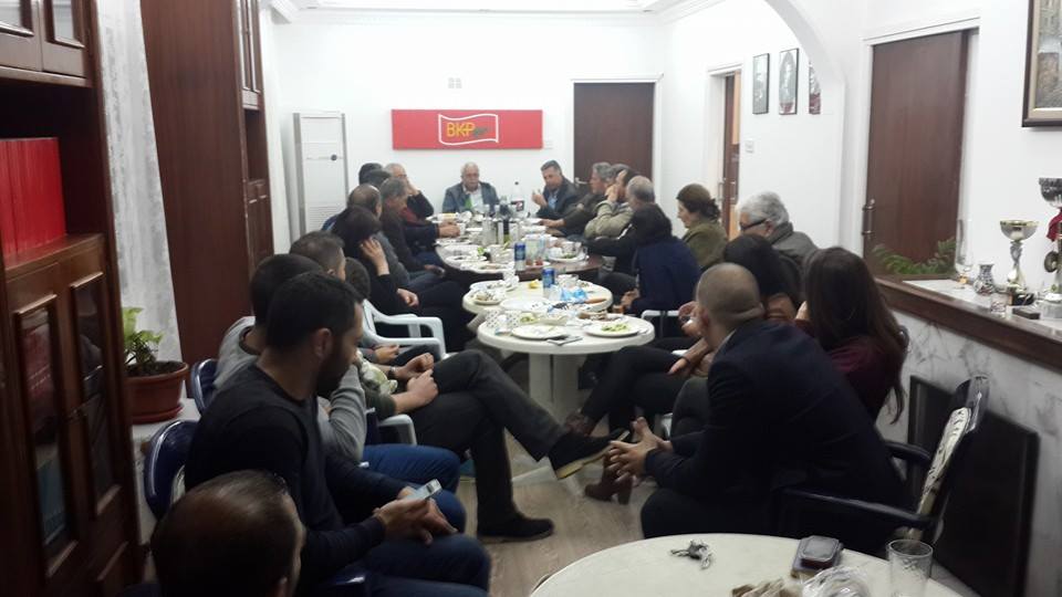 BKP Lefkoşa İlçe Örgütü yetkilileri biraraya geldi.