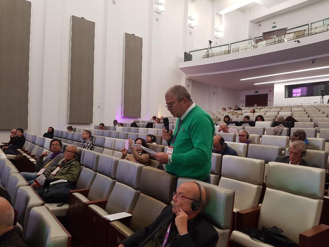 BKP Genel Sekreteri Salih Sonüstün, Brüksel’de Avrupa Forum’u toplantısında konuştu.